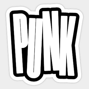 bold punk logo Sticker